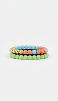 Dainty Gemstone Charm Bracelet